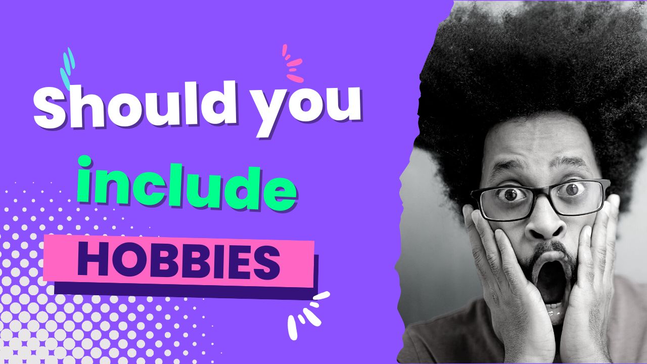 Hobbies in Resume for Freshers illustration